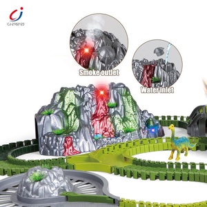 Meilleures ventes d'<span class=keywords><strong>Amazon</strong></span> : Jouets créatifs pour enfants, bricolage, assemblage, volcan pulvérisateur, dinosaures, jouets électriques, voitures de course sur rail, pistes de course pour enfants - Product Image 2
