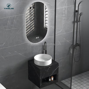 <span class=keywords><strong>Colonne</strong></span> en pierre frittée sur pied, lavabo en céramique intégré sans joint, meuble <span class=keywords><strong>de</strong></span> <span class=keywords><strong>salle</strong></span> <span class=keywords><strong>de</strong></span> <span class=keywords><strong>bain</strong></span> personnalisé - Product Image 2