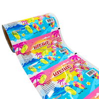 Rouleau de film plastique laminé en aluminium multicouche personnalisé pour l'emballage de bonbons gélifiés, film d'emballage alimentaire