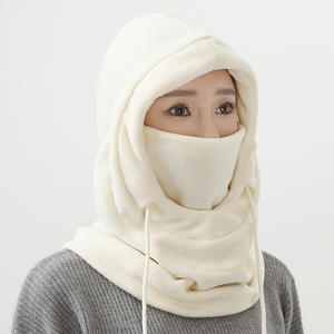 Masker Bersepeda Musim Dingin Tahan Angin Tahan Dingin Musim Gugur Hangat Wajah Penuh Uniseks Dua-dalam-satu Sepeda Listrik Pelindung Telinga Bulu Polar - Product Image 5