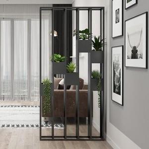 Étagère de rangement moderne en MDF de style nordique avec plantes vertes, séparateur de pièce, écran pour la maison, le bureau et l'école - Product Image 2