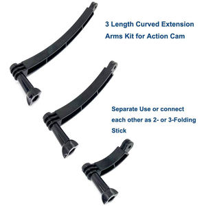 Vente en gros d'usine, kit de rallonge de <span class=keywords><strong>poteau</strong></span> de montage avant pour casque avec guidon incurvé de 21 cm pour caméra d'action - Product Image 3