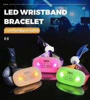 Sistema de Iluminación Inalámbrico DMX Longstargift, Experiencia Visual para Eventos Deportivos y Estadios, Brazalete LED RGB