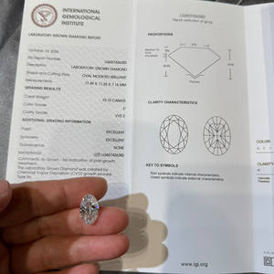 3ct 5ct 10ct D VS1 3EX Выращенный в лаборатории бриллиант IGI сертификат круглой огранки причудливой огранки CVD бриллиант для украшения - Product Image 5