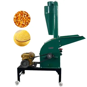 Feed Processing Grinder Machine Rice Husk Corn Grinding Machine Animal Feed Crushing Machine Hammer Mill Crusher for Corn