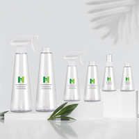 Nouvelle Offre – Bouteilles en Plastique PET, PCR, RPET, OBP Personnalisées de 200 ml et 400 ml en Forme Aplatie avec Vaporisateur pour Brume Corporelle et Distributeur de Savon Moussant pour les Mains