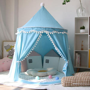 Carpa <span class=keywords><strong>Infantil</strong></span> Grande y Espaciosa, Portátil, para Jugar en Interiores, Unisex, de Poliéster Suave, 110 cm, para Edades de 2 a 13 Años - Product Image 4