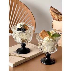Tasse de lait transparente soufflée à la main sans plomb en relief <span class=keywords><strong>scandinave</strong></span> de style senior européen pour fête à la maison 300ML - Product Image 4