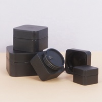 Pot cosmétique en plastique vide, pot de soin de la peau, luxe léger, gommage portable, pot de crème pour le visage de voyage avec couvercle, emballage cosmétique en plastique
