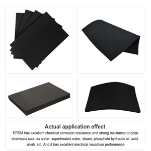 Siyah Kapalı Hücreli Köpük EPDM Kauçuk Levhalar Isıya Dayanıklı İzolasyon Korozyon Önleyici Yangına Dayanıklı 1.5-48mm Kalınlık 1M*2M - Product Image 3