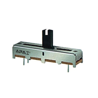 Double fader coulissant droit pour Soundcraft EFX8, potentiomètre 60mm A10K A10Kx2, poignée 6cm, interrupteur 15mm