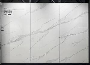 Grande taille 1200*2400mm Pierre frittée blanche <span class=keywords><strong>alpine</strong></span> pour sol et mur - Product Image 1