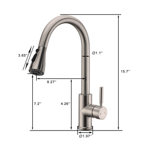 Американский Настольный гибкий Выдвижной Смеситель - Product Image 6