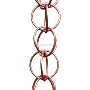 Cadena de lluvia moderna y de lujo, cadena de eslabones dobles de cobre para el hogar y el jardín - Product Image 2