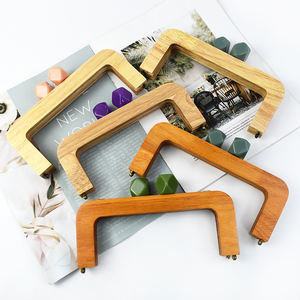 Deepeel BS243 20*8CM ahşap çanta çanta için elmas reçine kafa ahşap kolu ile çanta çerçevesi DIY el yapımı çanta aksesuarları - Product Image 5