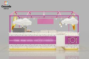 Mostrador de exhibición de helados de diseño premium, vitrinas premium para exhibición de pasteles, para quioscos de centro comercial y quioscos de helados - Product Image 5