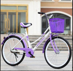 Vélo à pédale adulte léger 24/26 pouces, vitesse unique, style classique, pour homme et <span class=keywords><strong>femme</strong></span>, vélo <span class=keywords><strong>de</strong></span> <span class=keywords><strong>ville</strong></span> pour trajets quotidiens, en acier, transfrontalier - Product Image 5