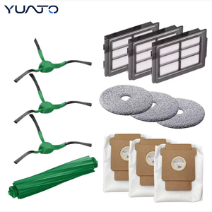Accessoires et pièces pour aspirateur robot compatibles avec <span class=keywords><strong>Irobot</strong></span> Roomba 505X/405/505/507 <span class=keywords><strong>Combo</strong></span> : brosse principale, sac à poussière, filtre, serpillière - Product Image 1