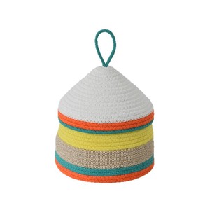 Handmade <b>Woven</b> Storage <b>Basket</b> Round With Lid For Toys Cosmetics Snacks Desk Organizer Summer 2025 Linyi Origin - Product Image 3