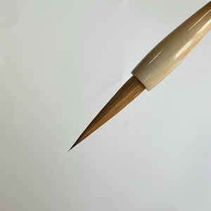 Pinceau de <span class=keywords><strong>calligraphie</strong></span> chinoise professionnel de qualité académique Lingfeng, en poils de loup purs, fait main, durable, avec pointe longue en corne de bœuf cloisonnée - Product Image 3