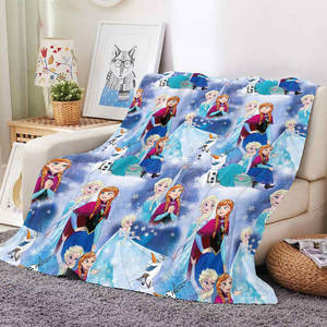 Bulk Wholesale High Quality Cartoon Princess Printing Sofa Couch Plush <b>Throw</b> Travel Beach Towel <b>Blanket</b> for Children - Product Image 5