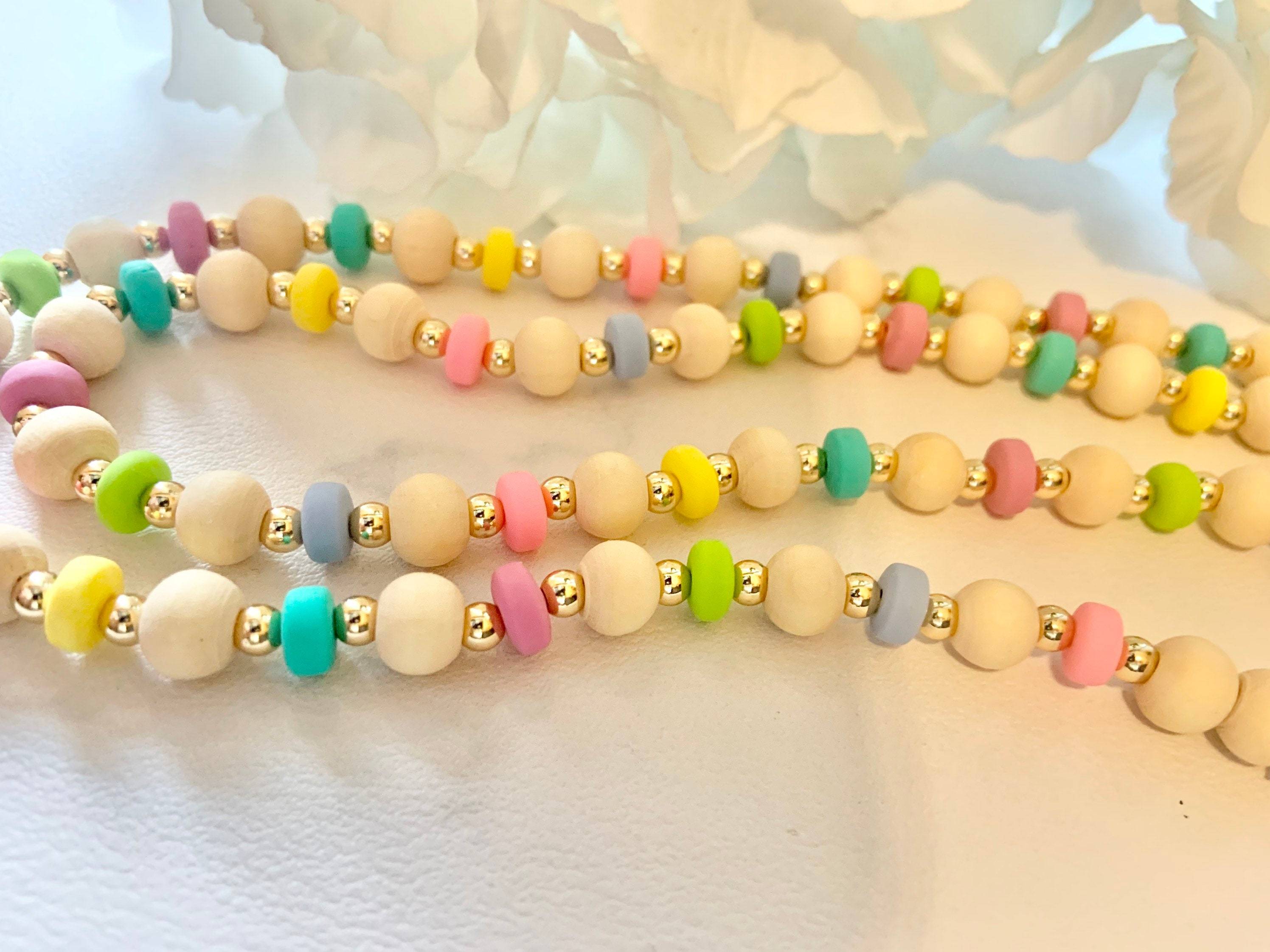 Teacher Badge Lanyard Back to School Accessory Silicone Beads Key Lanyard Print Leather Boho Silicone Customize Opp Bag KSK0009 Image 2