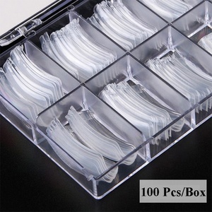 100 Pezzi Stampi Rapidi per Nail Art, Forme Doppie per Estensione Unghie Artificiali Riutilizzabili in Resina ABS, Modello per Design delle Unghie - Product Image 2