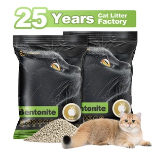 Litière pour chat en vrac en gros, parfum lavande, forte absorption, faible poussière, contrôle des odeurs, litière pour chat en bentonite concassée - Product Image 1