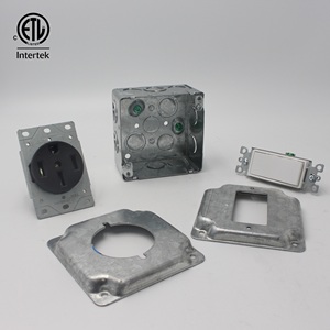 Caixa de Conduíte de Aço Galvanizado Soldada Quadrada de 4 Polegadas 52171-K, Personalizável, à Prova de Intempéries, Caixa de Tomada Elétrica com Aterramento Elevado - Product Image 3