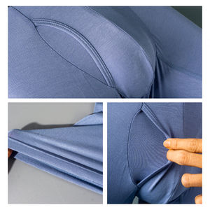 Calzoncillos bóxer de alta calidad para hombre, calzoncillos delanteros abiertos de pierna larga, ropa interior bóxer de fibras de bambú para hombre sostenible y respetuoso con el medio ambiente - Product Image 4