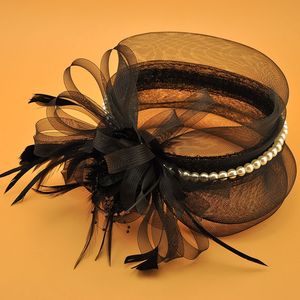 Fascinator <span class=keywords><strong>Chapeau</strong></span> de <span class=keywords><strong>Mariage</strong></span> en Organza Floral pour <span class=keywords><strong>Femme</strong></span>, Bandeau Épingle à Cheveux Élégant pour Cérémonie ou Réception - Product Image 6