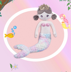 <span class=keywords><strong>Muñeca</strong></span> de felpa de <span class=keywords><strong>sirena</strong></span> kawaii para niños, muñeco de felpa suave de princesa con cola de arcoíris esponjosa, regalo, muestra gratis - Product Image 5