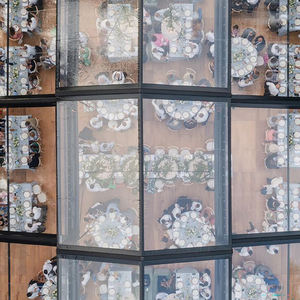 आयोजनों के लिए पारदर्शी एल्यूमिनियम ग्लास संरचना विवाह बड़े तंबू, आयोजनों के लिए 100 लोगों के लिए आउटडोर पार्टी तम्बू - Product Image 3