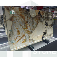 Prix de gros pierre naturelle de luxe dalles de quartzite Pandora Brésil pierre naturelle patagonie marbre blanc