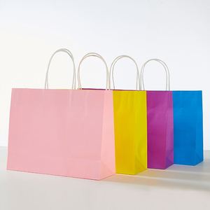 Bolsa de Papel Kraft Marrón Reciclable con Asas Retorcidas para Supermercados, Tiendas de Ropa y Joyería, Pizzerías, Lecherías, Regalos, con Logotipo Empresarial Personalizado - Product Image 3