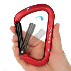 Mosquetón Tipo D Xinda, Apertura de 2.8 cm, 30 Grados, Aleación de Aluminio, Hebilla de Seguridad para Escalada, Equipo de Montañismo al Aire Libre - Product Image 2