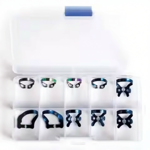 Dentist Blue Coated Rubber Dam Clamps Electricity Surgical Tools for Tooth Restoration Surgery Barrier <b>Clip</b> Stainless Steel - Product Image 1