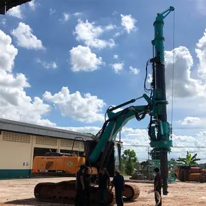 TYSIM kecil lubang mesin bor KR50 tanah screw pile driver