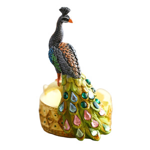 Disegni decorativi del <span class=keywords><strong>pavone</strong></span> della resina della scultura dell'uccello del giardino di progettazione su ordinazione di nuovo arrivo HG25 - Product Image 4