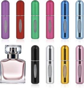 Atomizador de Perfume de Aluminio de 5 ml, Pulverizador con Bomba, Mini Spray de Descuento, Botella Recargable Reutilizable de Alta Calidad para Perfume y Lápiz Labial - Product Image 2
