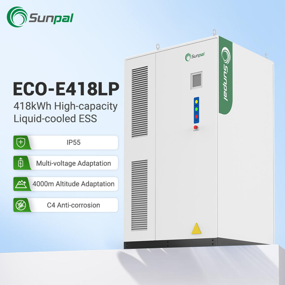 Sunpal Solar Energy Storage System 418 KWh 215 KW Solar Battery Cabinet ...