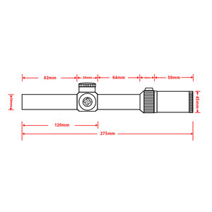 Cannocchiale Marcool Stalker HD <span class=keywords><strong>1</strong></span>-10x24 con Vetro Ottico, Ampio Campo Visivo, Visione Notturna, Tubo da 30mm, Accessori Tattici per la Caccia - Product Image 6