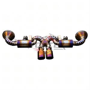 Système d'échappement Catback en titane de qualité 5, poli miroir, épaisseur 1,5 mm, Porsche 992 GT3 4.0 2022-2025, titane à soupapes, installation facile - Product Image 3