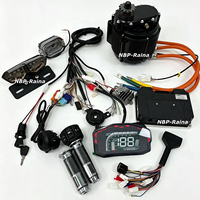 Moteur central QS165 V3 60H 72V10KW avec boîte de vitesses 1:2.37 pour véhicules électriques QSMOTOR, moteur central PMSM à couple élevé 12000W