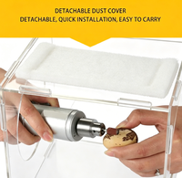 Cage de protection transparente en acrylique pour polissage, gravure et projets d'artisanat DIY