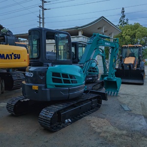 รถขุดไฮดรอลิกขนาดเล็ก Kobelco SK55SR มือสอง น้ำหนัก 5.5 ตัน นำเข้าจากญี่ปุ่น แบบหางสั้น สีเดิมจากโรงงาน ชั่วโมงการทำงานต่ำ - Product Image 6