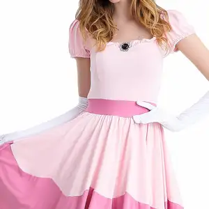 <span class=keywords><strong>Disfraz</strong></span> de <span class=keywords><strong>princesa</strong></span> melocotón para adulto de lujo, <span class=keywords><strong>disfraz</strong></span> de fiesta de <span class=keywords><strong>princesa</strong></span> melocotón para <span class=keywords><strong>mujer</strong></span>, disfraces de Halloween - Product Image 2