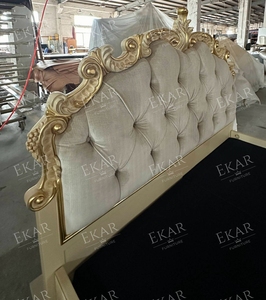 Bộ Đồ Nội Thất Phòng Ngủ Kiểu Cổ Sang Trọng Giường Cỡ King Giường Gỗ Chạm Khắc Bằng Tay Khung Giường Gỗ Cứng - Product Image 5