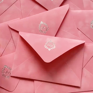 <span class=keywords><strong>Enveloppe</strong></span> en velours avec logo en feuille d'or personnalisée, motif musique et ange, pour cartes de mariage et emballages cadeaux, taille personnalisée disponible - Product Image 4
