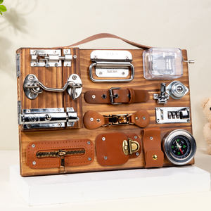 Tablero ocupado Montessori para niños pequeños, habilidades educativas para la vida, cinturón de enseñanza, hebilla para jugar, juegos sensoriales, juguetes para niños y niñas - Product Image 2